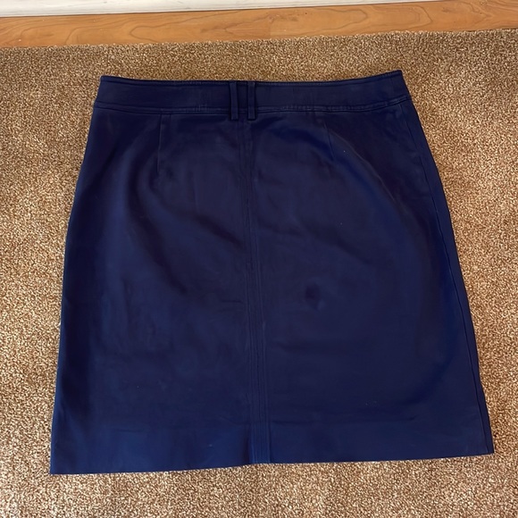 - Boden Ella A-Line skirt navy twill with front pockets WG652 size 12L - Picture 4 of 6